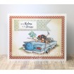 UPTOWN GIRLS THELMA and LOUISE Cling mounted RUBBER STAMPS